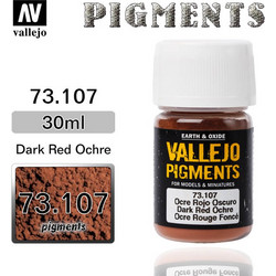 Vallejo Pigment 73.107 DARK RED OCHRE