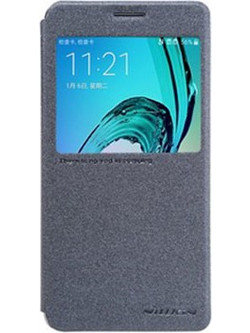 Θήκη Nillkin Sparkle S-View για Samsung A310 Galaxy A3 (2016) Flip Cover Black/Grey
