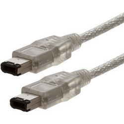 Q-Tech FireWire Cable 6-pin male - 6-pin male 1.8m High Speed (CABLE1394-6P6P)
