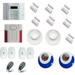M-Tech STIV2 MT-742122 Ασύρματο Σύστημα Συναγερμού με 4 Ανιχνευτές Κίνησης, 7 Αισθητήρες Πόρτας, 2 Σειρήνες, 2 Τηλεχειριστήρια, Κέντρο, Πληκτρολόγιο