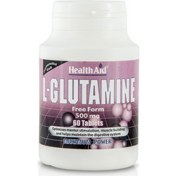 Health Aid L-Glutamine 500mg 60 Ταμπλέτες