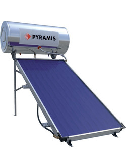 Pyramis Ηλιακός Θερμοσίφωνας 160lt 2m² Glass Διπλής Ενέργειας