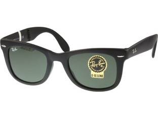 Ray-Ban RB4105 601S Ανδρικά Γυαλιά Ηλίου Τετράγωνα Κοκάλινα Μαύρα με Μαύρο Polarized Φακό
