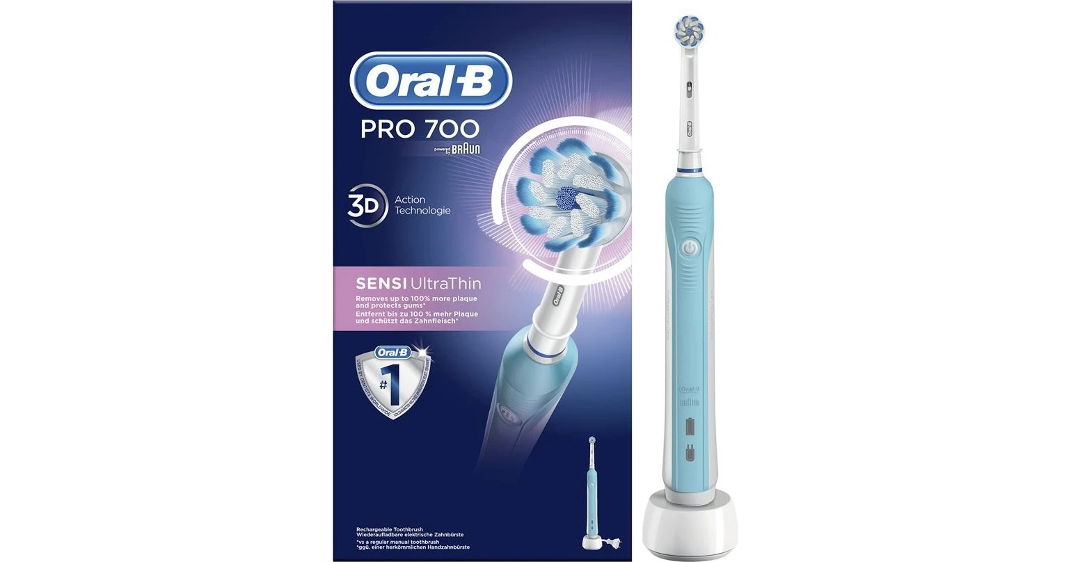 Oral-B Pro 700 Sensi UltraThin Ηλεκτρική Οδοντόβουρτσα με Χρονομετρητή