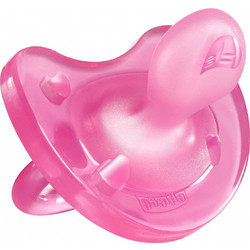 Chicco Physio Soft Ανατομική Ορθοδοντική Πιπίλα Σιλικόνης 6-16m Ροζ