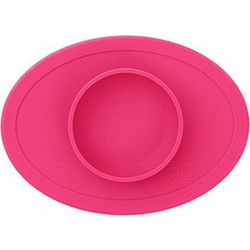 Ezpz Δίσκος & Πιάτο Tiny Bowl Ροζ