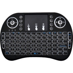 i8 Mini Black Ασύρματο Πληκτρολόγιο με TouchPad