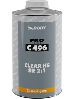 HB Body 496 SR 2: Βερνίκι Επιφάνειας Μετάλλου Gloss 1 1lt