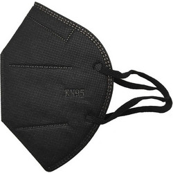 Tiexiong FFP2 Filtering Half Mask Μαύρη 1τμχ