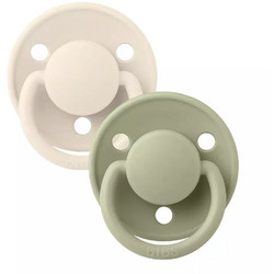 BIBS de Lux Πιπίλες Σιλικόνης 0-36m Ivory Sage 2τμχ
