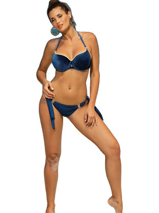 Marko Bikini Set με Ενίσχυση Navy Μπλε M-643