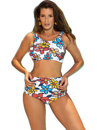 Marko Bikini Set Μπουστάκι Ψηλόμεσο Floral Πολύχρωμο M-723 165742