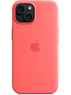 Apple Silicone Case with MagSafe Back Cover Guava (iPhone 15)