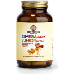 Bio Tonics Omega 3 6 9 Junior για Παιδιά Πορτοκάλι 60 Ζελεδάκια