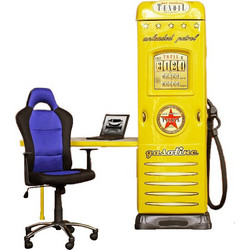 PoliHome Gasoline Γραφείο Ξύλινο 120x60x200cm 162604229