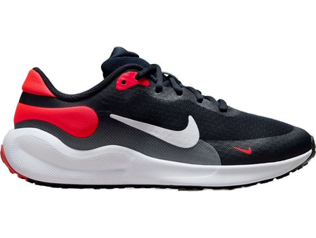 Nike Revolution 7 GS Παιδικά Αθλητικά Παπούτσια για Τρέξιμο Μαύρα Κόκκινα FB7689-400