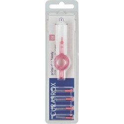 Curaprox CPS 08 Prime Plus Handy Σετ Μεσοδόντια Βουρτσάκια Ροζ 5τμχ