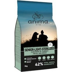 Anima Senior, Light & Sterilised All Breeds with Chicken & Turkey 14kg