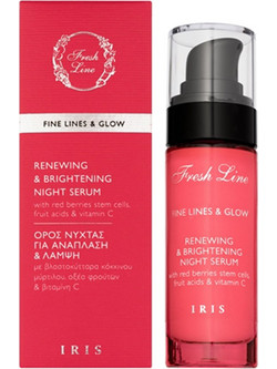 Fresh Line Iris Night Ενυδατικό Serum Προσώπου με Βιταμίνη C 30ml