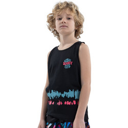 District75 Παιδικό T-Shirt Αμάνικο Μαύρο 124KBTA-079-071