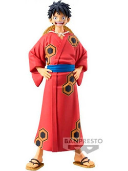 Banpresto One Piece The Grandline Series Wanokuni Yukata Monkey D. Luffy 16cm