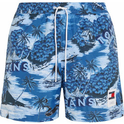 Tommy Hilfiger Ανδρικό Μαγιό Σορτς με Σχέδιο Μπλε UM0UM03150-0YK