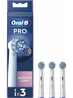 Oral-B Pro Sensitive Clean Ανταλλακτικές Κεφαλές Ηλεκτρικής Οδοντόβουρτσας 3τμχ