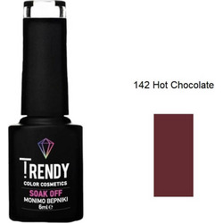 Trendy Soak Off 142 Chocolate Ημιμόνιμο Βερνίκι Νυχιών 6ml