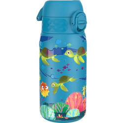 Ion8 Sea Turtles Παιδικό Μπουκάλι Πλαστικό BPA Free με Καλαμάκι Μπλε 400ml