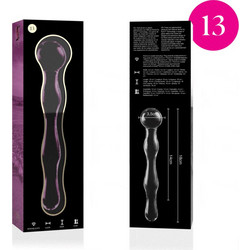 Ibiza Nebula Series 13 Borosilicate Γυάλινο Dildo 18cm Ροζ