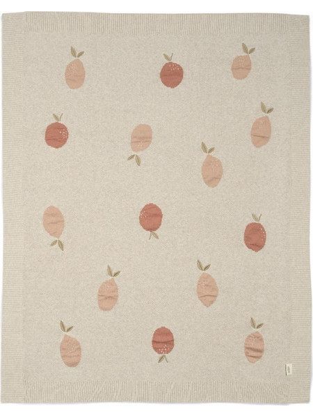 Mamas & Papas Fruit Κουβέρτα Αγκαλιάς Πλεκτή 70x90 Εκρού