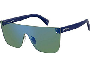Levi's LV1001S 1ED/HZ Ανδρικά Γυαλιά Ηλίου Τετράγωνα Κοκάλινα Μπλε με Πράσινο Polarized Φακό