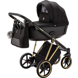 Adamex Belissa Special Edition Καρότσι Μωρού 2 σε 1 Black Gold