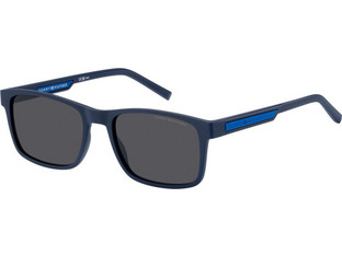 Tommy Hilfiger TH2089S FLL/IR Ανδρικά Γυαλιά Ηλίου Τετράγωνα Κοκάλινα Μαύρα με Μαύρο Polarized Φακό
