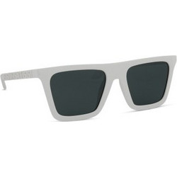 Versace VE31487 314/87 Γυναικεία Γυαλιά Ηλίου Τετράγωνα Κοκάλινα Λευκά με Μαύρο Polarized Φακό