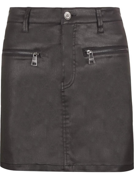 DKNY Μίνι Φούστα Τζιν Ψηλόμεση Pencil Μαύρη E3JNZVDF-BLK