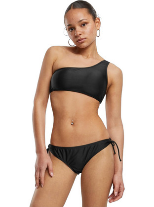 Urban Classics Bikini Set με Έναν Ώμο Μαύρο TB6886-00007