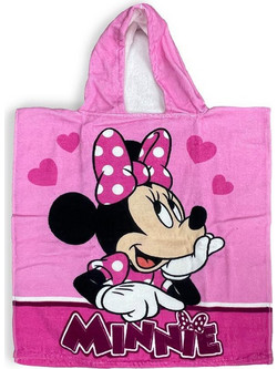 Dimcol Minnie Παιδικό Πόντσο Θαλάσσης Microfiber Ροζ 50x100cm 54463144006