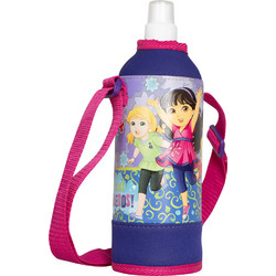 SunCe Dora Παιδικό Παγούρι Πλαστικό BPA Free με Καλαμάκι Μωβ 750ml