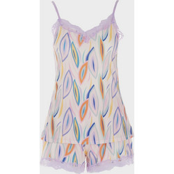 Gsecret Babydoll Καλοκαιρινό Βαμβακερό Λιλά Πορτοκαλί AH7141-28794