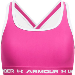 Under Armour Crossback Sports Αθλητικό Μπουστάκι με Μέτρια Στήριξη & Αφαιρούμενη Ενίσχυση Φούξια 1361034-654