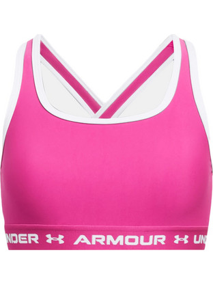 Under Armour Crossback Sports Αθλητικό Μπουστάκι με Μέτρια Στήριξη & Αφαιρούμενη Ενίσχυση Φούξια 1361034-654