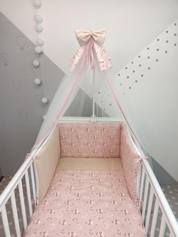Baby Star Giraffe Σετ Κούνιας Pink 3τμχ