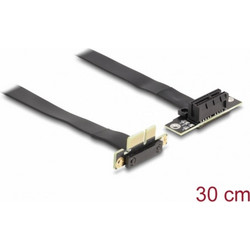 DeLOCK PCI Express x1 Male 90 Angled to x1 90 Angled Riser Card 0.3m 88042