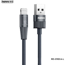 Remax RC-C102 Braided USB-A to Lightning Cable 1.2m Black REMAXRC-C102A-L