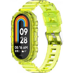 Techsuit Watchband W017 Λουράκι Σιλικόνης Yellow (Xiaomi Mi Band 8 / 8 NFC)