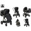 Cangaroo iClick Καρότσι Μωρού 3 σε 1 Black