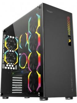 Armaggeddon Ultro 2 Spyder Gaming Full Tower Κουτί Υπολογιστή RGB με Πλαϊνό Παράθυρο
