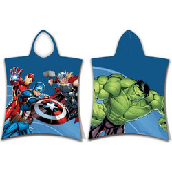 Borea Avengers Παιδικό Πόντσο Θαλάσσης Microfiber Μπλε 50x115cm