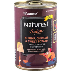 Pet Interest Naturest Chιcken,Shrimps, Sweet Potato & Cranberries 400gr